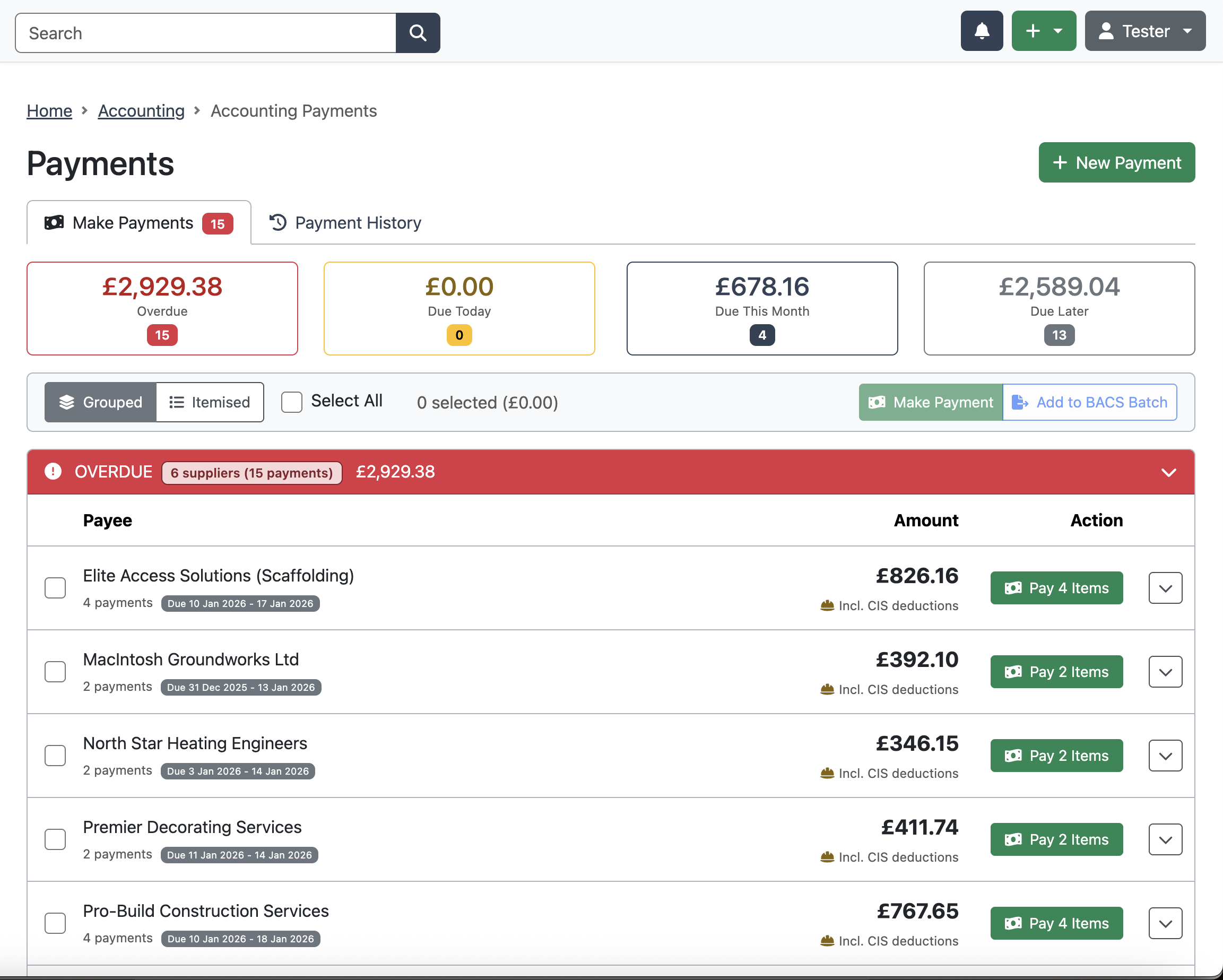 Payments and banking